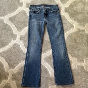7 For All Mankind Women's Flare Jeans in Medium Blue
